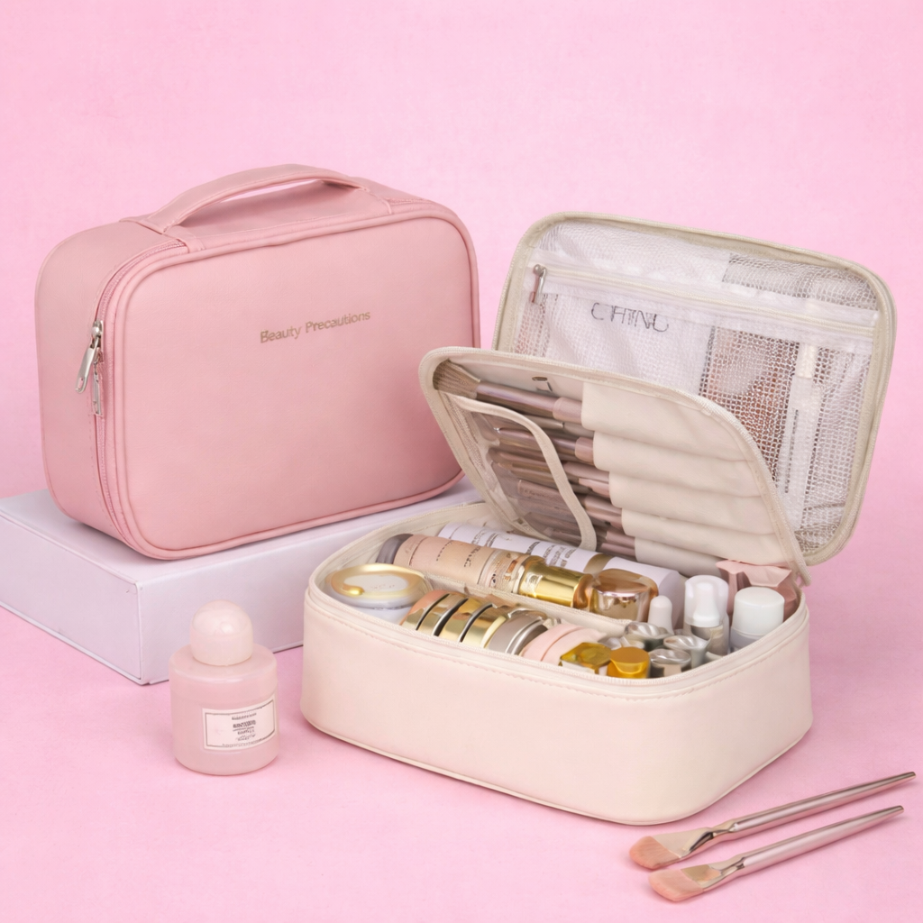 Bolsa organizadora de Maquiagem 3 em 1