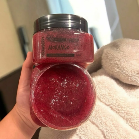 Kit 04 Esfoliante Corpo e Rosto 300g - Morango, melancia, pitaya, ameixa negra