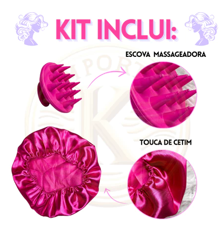 Kit 5 Escovas de Cabelo