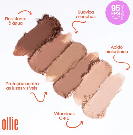 Ollie Protetor Solar em Bastão Com Cor FPS 95