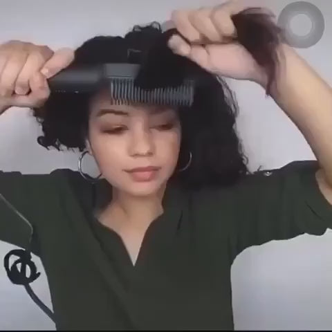 Escova Alisadora 5 em 1 - Alisa, Hidrata, Modela, Alinha e Anti-Frizz